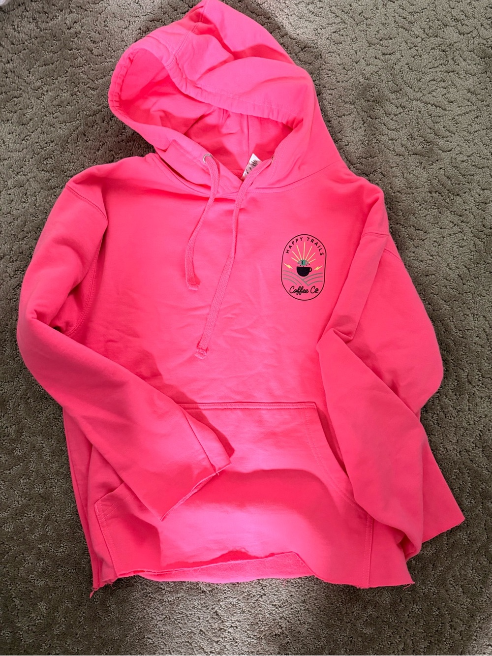 Independent trading co bright pink hoodie Size M